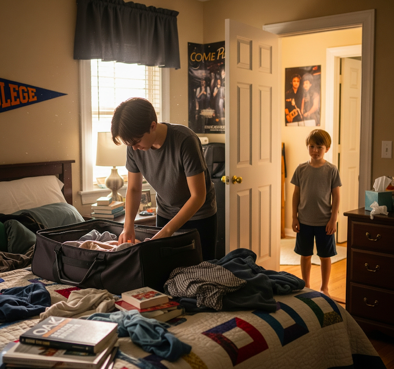 AITAH for moving away for college and abandoning “my” son?
