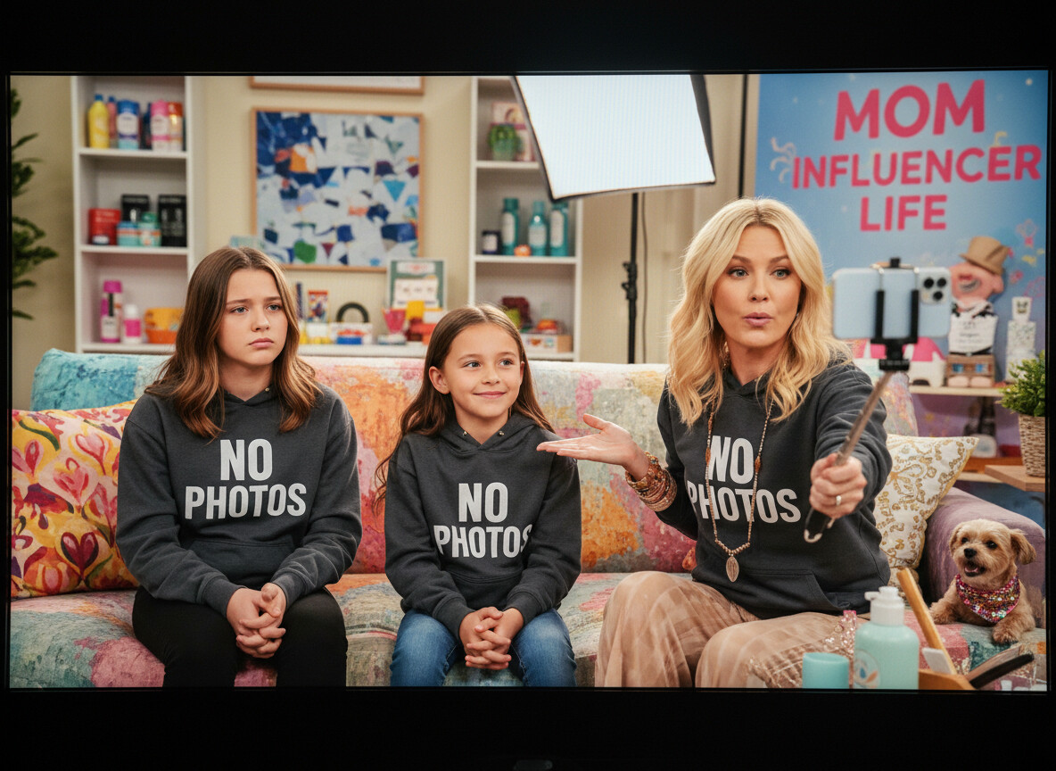 My Mom Makes Money Posting My Life Online So I Started Wearing A Hoodie That Says No