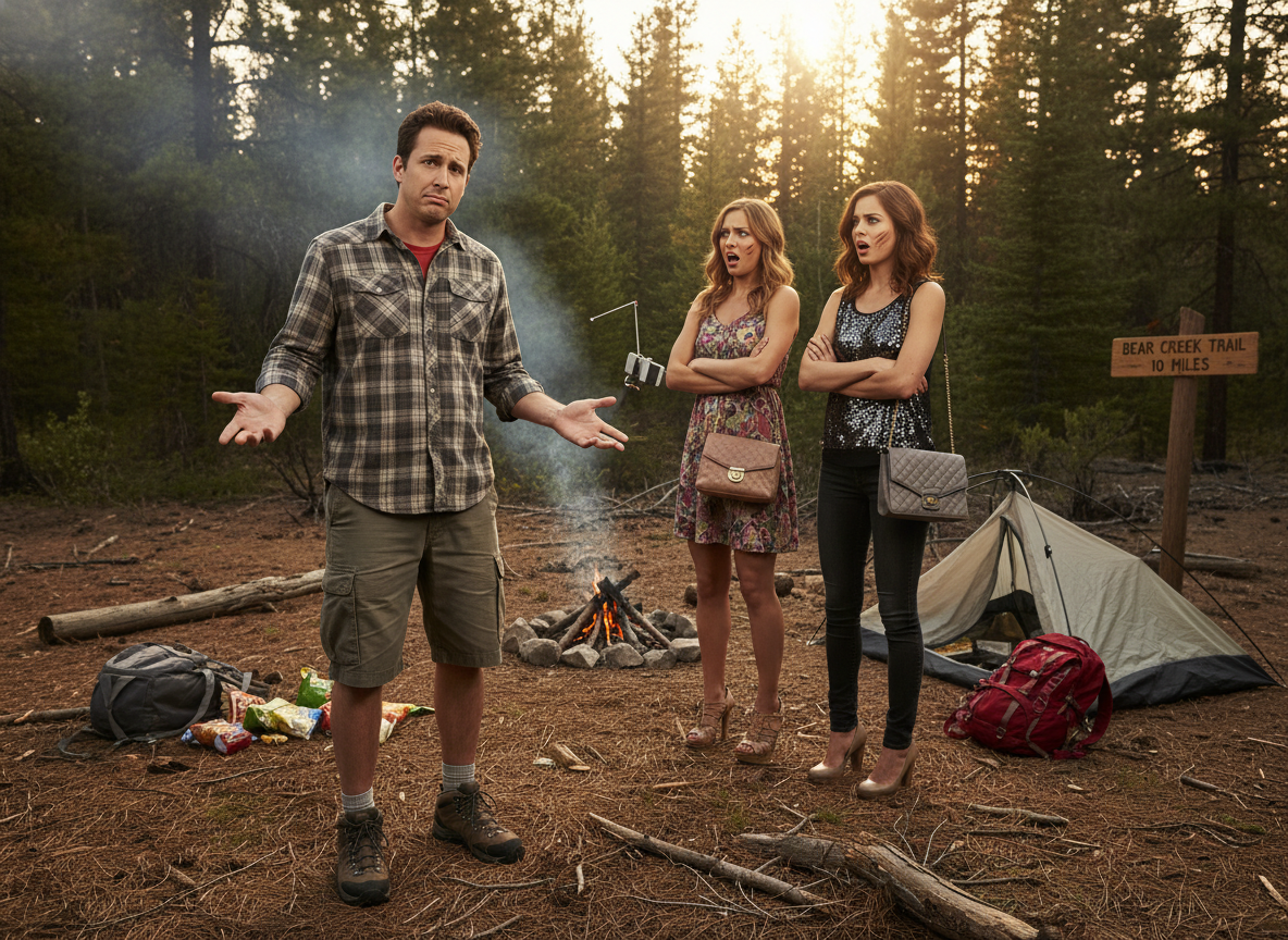 AITA for "abandoning helpless women in the wilderness"?